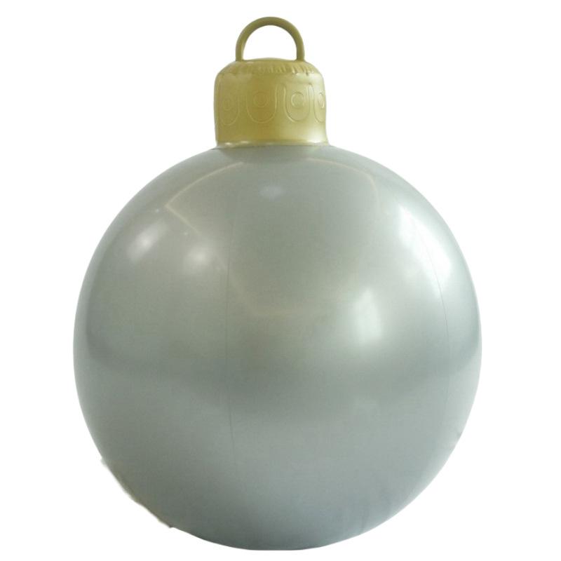 1PC Christmas Decorations Outdoor Patio Hanging Pvc Solid Color Christmas Ball Large Size