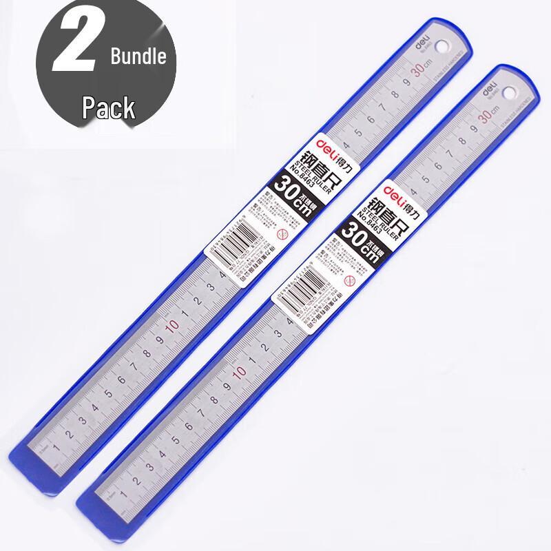 Deli 30cm Metal Straight Ruler