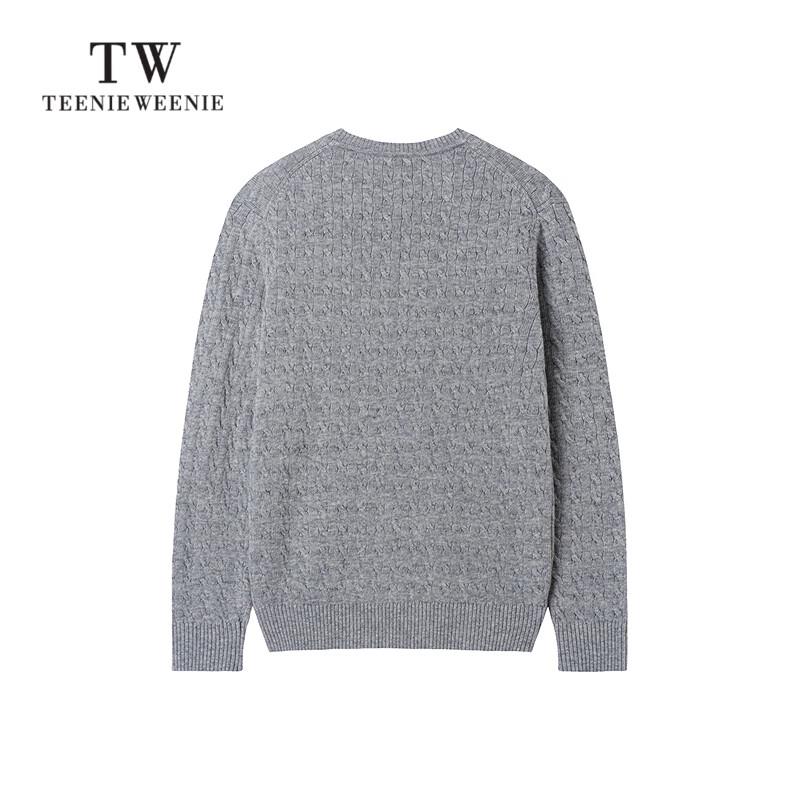 Teenie Weenie Bear 2025 Autumn/Winter Unisex Round Neck Cable Knit Sweater