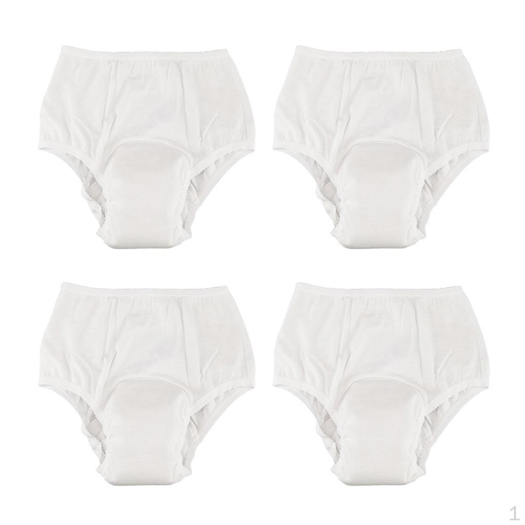 

4 шт. Моющиеся Впитывающие Средства для Недержания Хлопок Женские XL