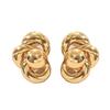 New Earrings Geometric Twist Ring Buckle Design Stud Earrings Niche Light Luxury Earrings Women's Versatile