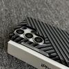 Business Carbon Fiber Kevlar Pattern Phone Case For Samsung S26 Ultra S25 S24 S23 S26 Plus Magnetic For Magsafe Hard PC Cover