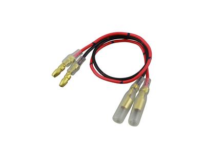POSH FAITH 091079-20 Motorcycle Supplies, Turn Signal Parts, Turn Signal Extension Cord, Red, Black,