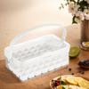 Ice Tray with Lid and Bin Ice Cube Ice Maker 2 Trays for Freezer for Chilled Drinks Coffee Juice