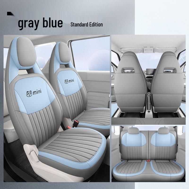 Panda Mini Cartoon Leather Car Seat Cover - Full Surround, Fits 23 Models, Cute Design