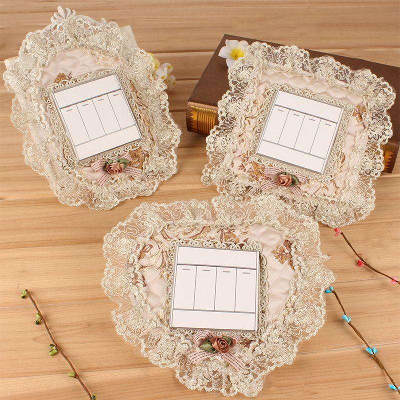 European High-End Quilted Fabric Lace Embroider Switch Sticker Wall Sticker Protection 118 Type Switch Sticker/Set
