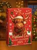 Highland Cow Xmas Countdown Calendar with 24 Highland Cow Figurines Advent Countdown Calendar Christmas Gifts