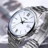 Casio Dress Series Simple Retro Small Round Watch Business Casual Fashion Stainless Steel Watch Quartz Movement Stainless Steel Strap MTP-V002D-7B3