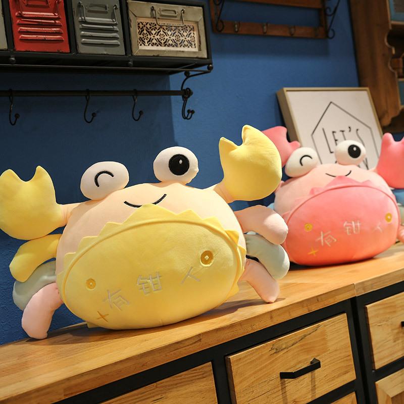 Crab Doll with Clamps, Plush Toys, Hairy Crab Dolls, Claw Machine, Children's Pillows, Birthday Gift