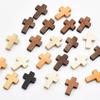 Paintable Mini Wooden Prayer Crosses Pendants,Diy Craft Charms Small Wooden Crosses with Flat Sanded Sides and Top Holes for Creative Handmade Jewelry