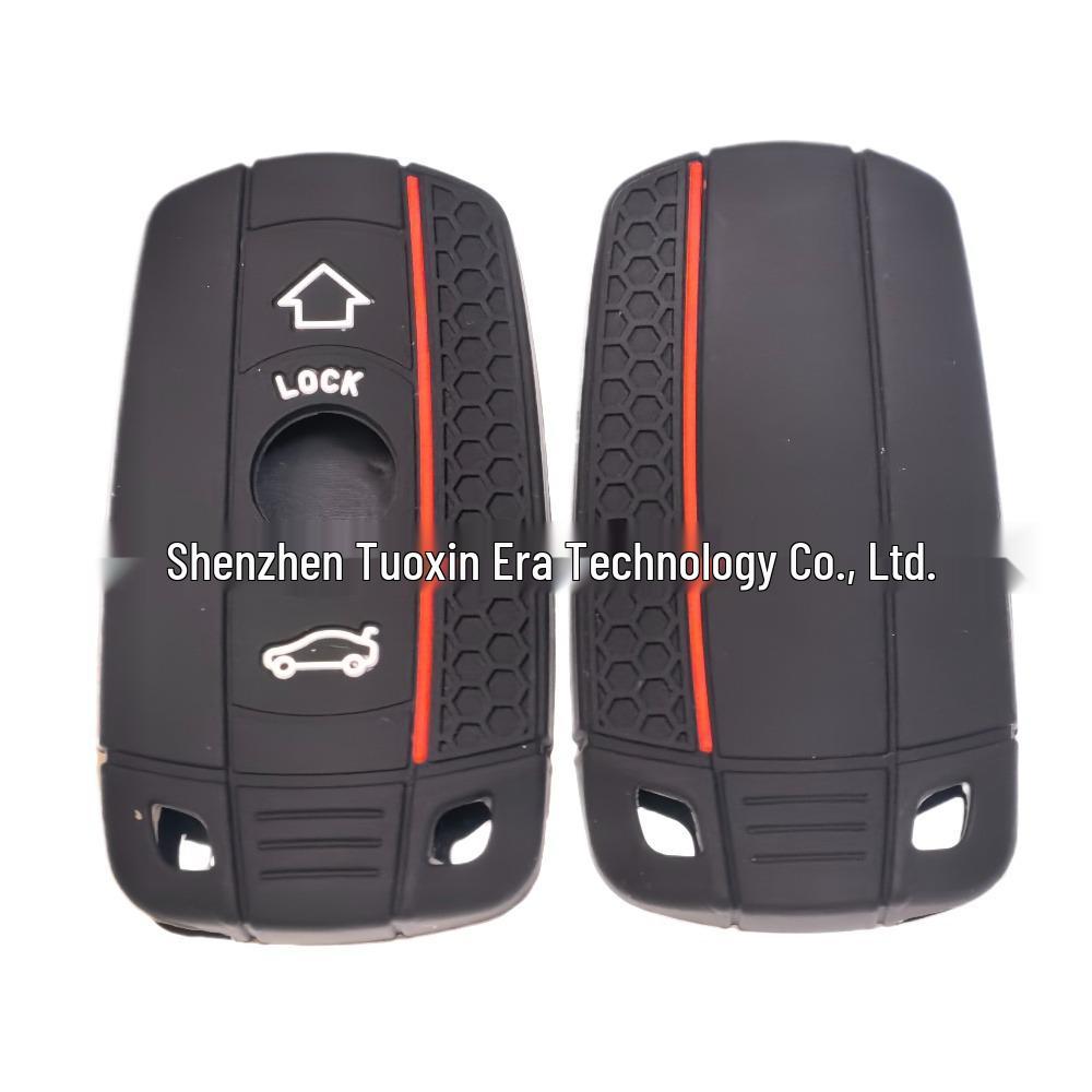 BMW 2-Button Remote Silicone Key Case with Honeycomb Design for 3 & 5 Series/X5