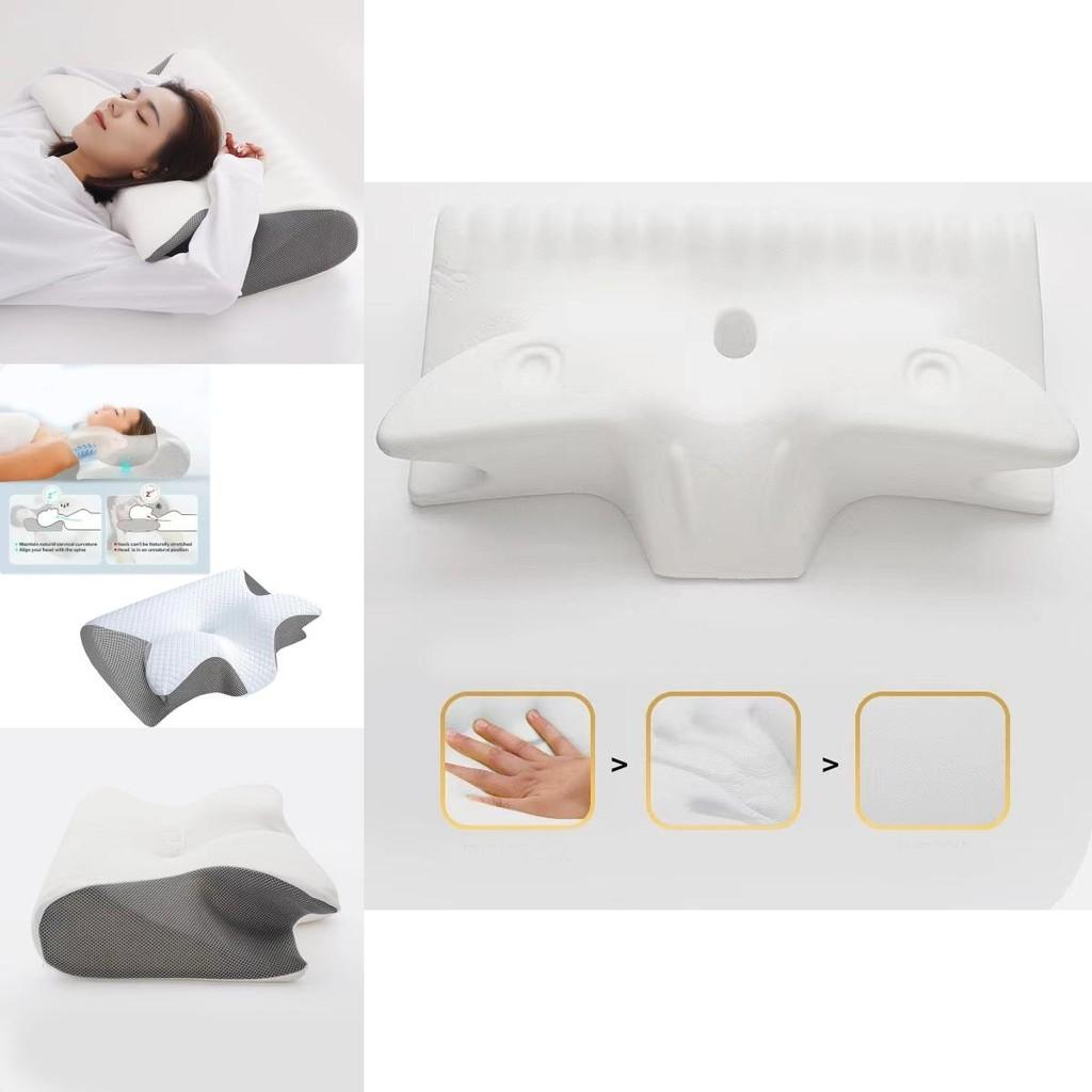 Comfortable Memory Foam Neck Pillow For Home Sleep With Supportive Design And Ergonomic Shape