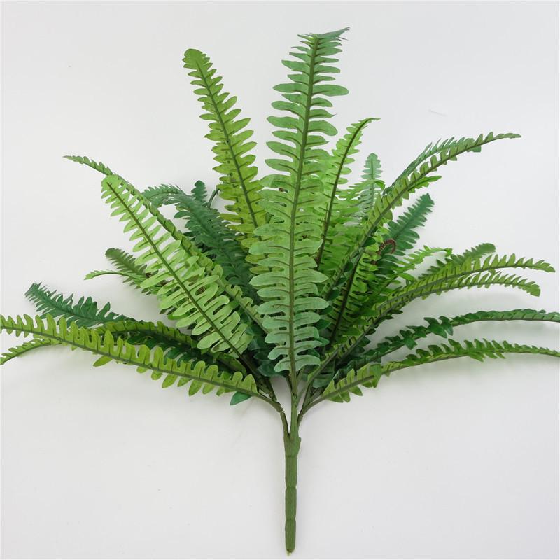 Fake Nephrolepis Cordifolia Plant Wall Decor With Multi Leaf Design For Event Decoration And Interior Use