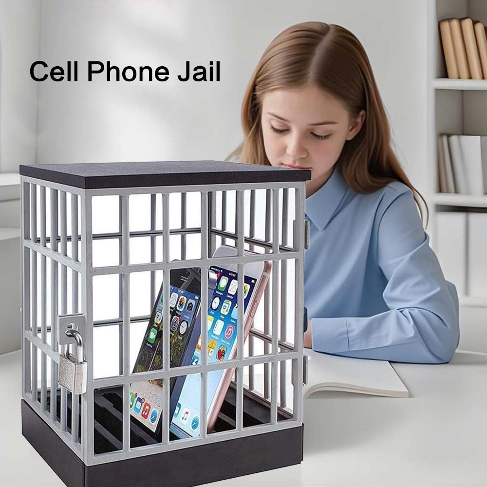 Locking Cage Smartphone Lock Box Storage Box Cell Phone Jail Gift Idea Mobile Phone Jail Party Fun