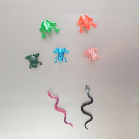 12Pcs/Set Simulated Reptile Refrigerator Magnet Home Office Kitchen Locker Fridge Magnetic 3D Gecko Frog Turtle Decoration Ornament