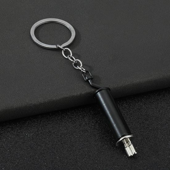 Car Exhaust Pipe Keychain Exhaust Pipe Pendant Keychains for Car Keys Backpack Creative Keychains Gifts for Men Friends Car Enthusiasts
