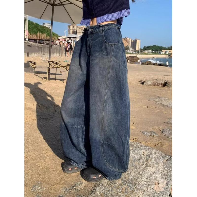 JYL Men s Bootcut Jeans Trendy Washed American High-Street Cleanfit Casual Denim 3XL бездна