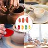 3/4/7Pcs Pottery Foot Shapers Tool Pottery Shaping Tool Clay Texture Ribs Pottery Sculpting Tool for Smoothing Shaping