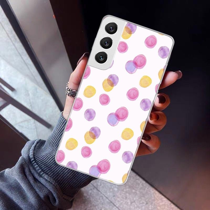 Polka Dots Art Phone Case For Samsung Galaxy S26 S25 Edge S24 S23 Ultra S22 Plus S21 S20 FE Soft TPU Back Cover Funda Galaxy S25