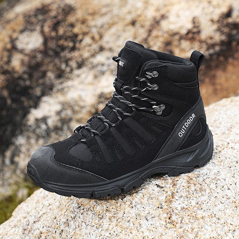 Autumn and winter large size combat boots high top new training field boots mountaineering boots outdoor hiking shoes
