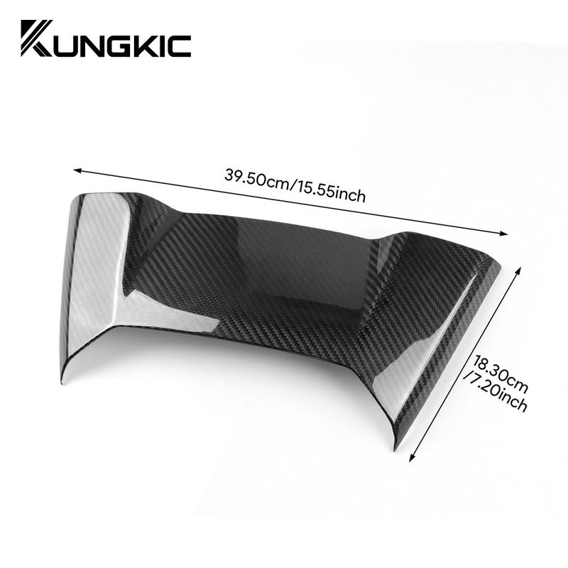 Hard Dry Carbon Fiber For Chevrolet Corvette C8     2024 Car Gear Rear Cover Sticker Interior Accessories