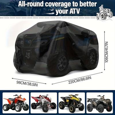 Outdoor Four-Wheeler Protective Cover, Premium Oxford Fabric, Full Coverage, Effectively Protects Against Environmental Elements