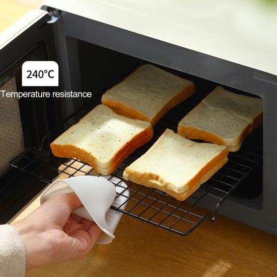 2Pcs/Set Butterfly Gloves Fingertip Wearing Stripes Heat Insulation Pot Clip Silica Gel Kitchen Insulated Soup Pot Glove for Home