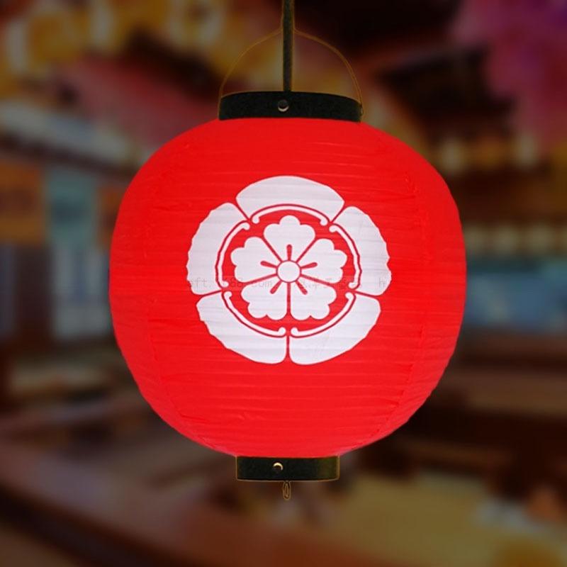 Red/Beige 30cm PVC Waterproof Japanese Lantern Korean Ramen Sashimi Izakaya Cuisine Shop Restaurant Decor Traditional Lantern