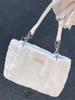 Sweet Love Heart Purse Women's Furry Tote Bags Winter Fashion Ladies Faux Fur Handbags Elegant Female Soft Plush Shoulder Bag