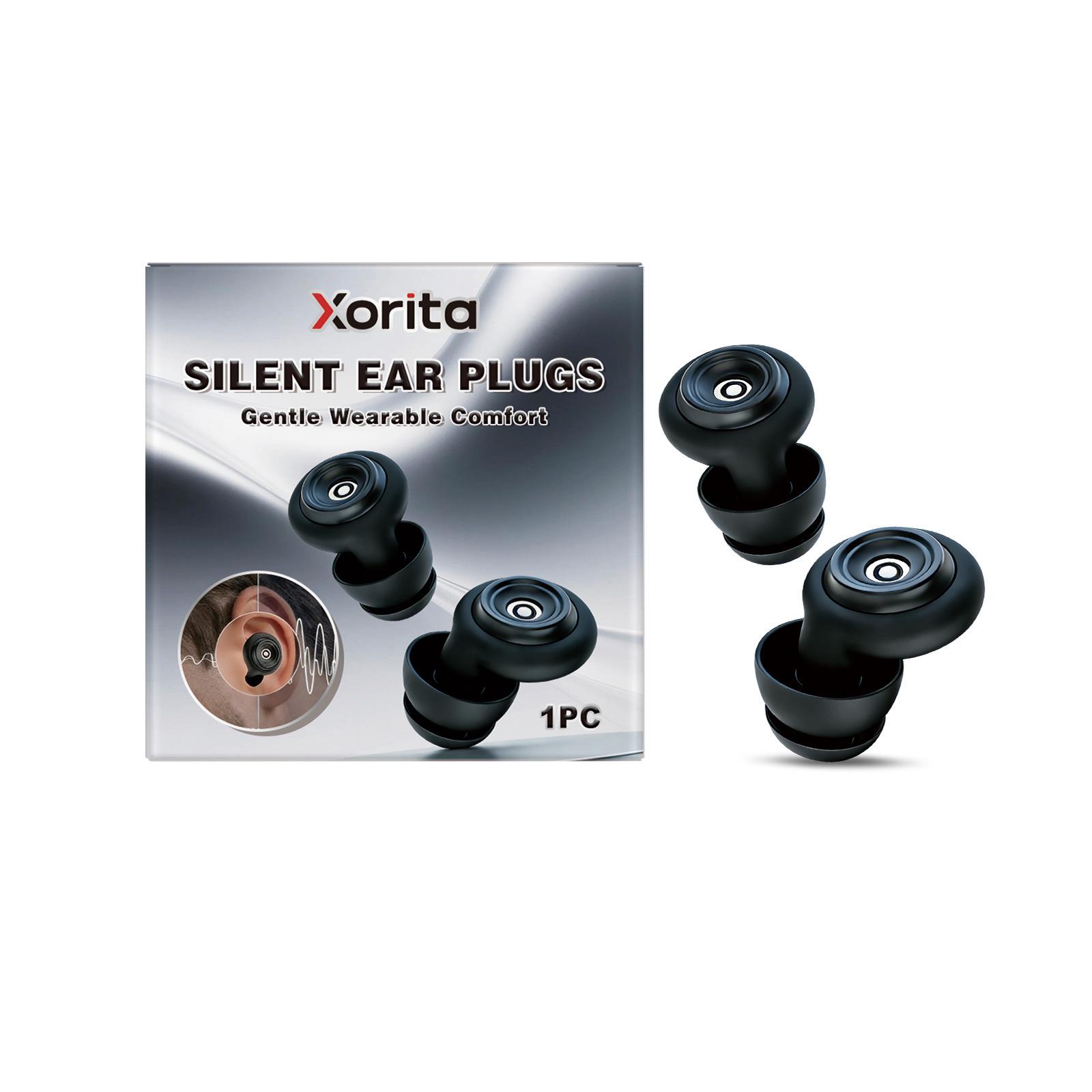 Xorita Compact Soundproof Earplugs: Soft, Comfortable, Portable Noise-Cancelling for Office and Travel.