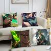 Roronoa Zoro Animation O-One P-Piece Pillow Case Square Pillow Bedroom Sofa Leisure Comfort CushionLiving Room Home Decoration