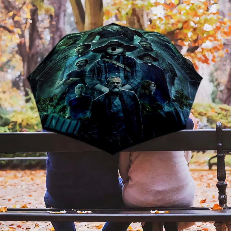 Supernatural Shadows: Mystery Unveiled Folding Umbrella Suitable for All Seasons Portable Light Sun Umbrella Umbrella
