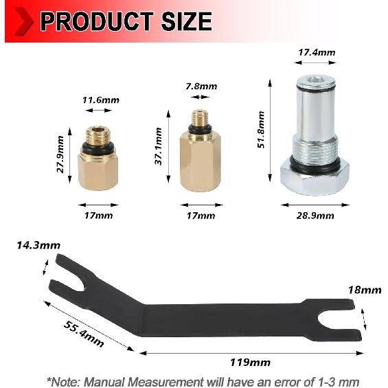 High Pressure Oil Pump IPR Valve Air Test Kit and Rail Adapter, High Pressure Oil Pump HPOP Quick Disconnect Tool Compatible with Ford 6.0L Diesel