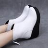 Fashion GKTINOO 2025 New Autumn Winter Women Shoes Woman Genuine Leather Wedges Snow Boots Height Increasing Short Women Boots Platform