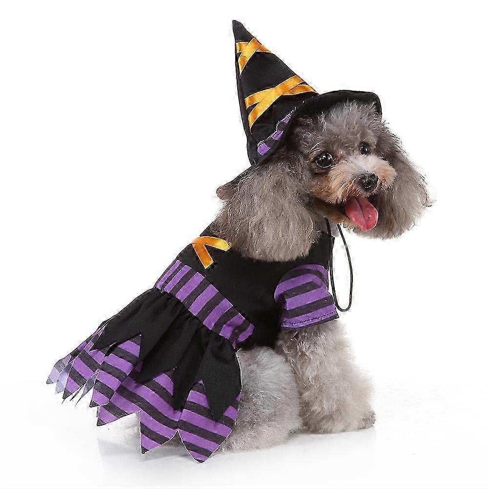 Black Witch Dog Costume Polyester