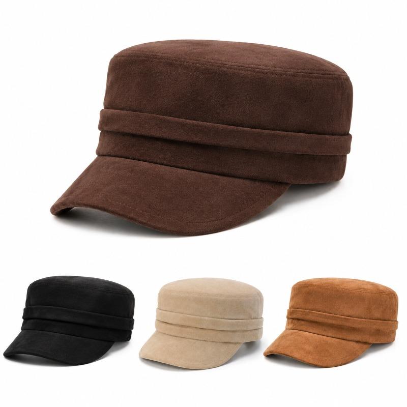 Women Vintage Beret Hat For Big Head Face Slimming Casual Painter Hat