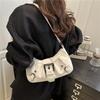 Large Capacity Pleated New Retro Commuter Temperament Locomotive Do Old Style Underarm Shoulder Bag Lady