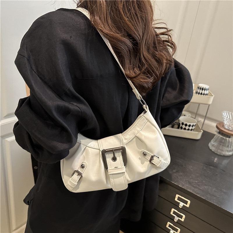 Large Capacity Pleated New Retro Commuter Temperament Locomotive Do Old Style Underarm Shoulder Bag Lady
