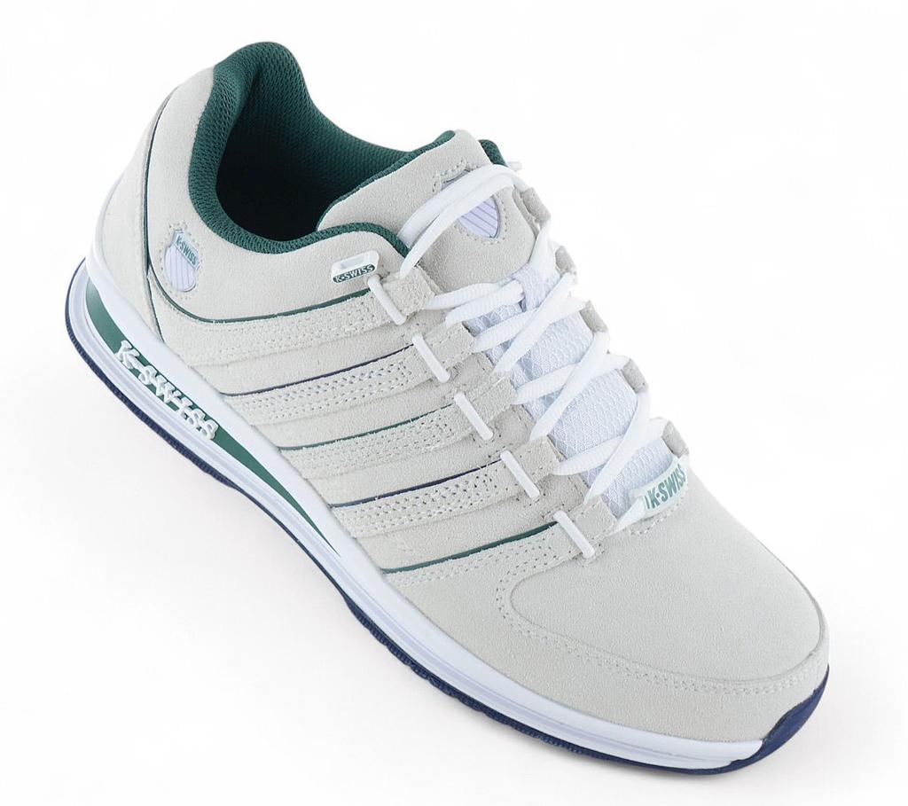 K-SWISS RINZLER Leder - Herren Sneakers Schuhe Creme-Weiß 01235-196-M ORIGINAL