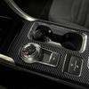 For Ford Fusion 2013- Real Carbon Fiber Stickers Centre Gear shift water cup storage panel Car Accessories ide decorative