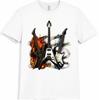 Electric Guitar T-Shirt Rock Band Music Guitarist Lover Gift Vintage Graphic Tee