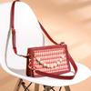 Houndstooth Red Wedding Bag for Women 2024 New Model High-end Underarm Wedding Bag Bridal Bag Crossbody Handbag