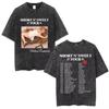 Sabrina Carpenter Short N' Sweet Tour Vintage Washed T Shirts Fans Gift Men Women Clothing Fashion Aesthetic T-shirts