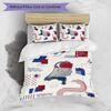 Netherlands Football Printed Bedding 3 Piece Set Cozy Breathable Bed Cover Set as Housewarming Holiday Gift
