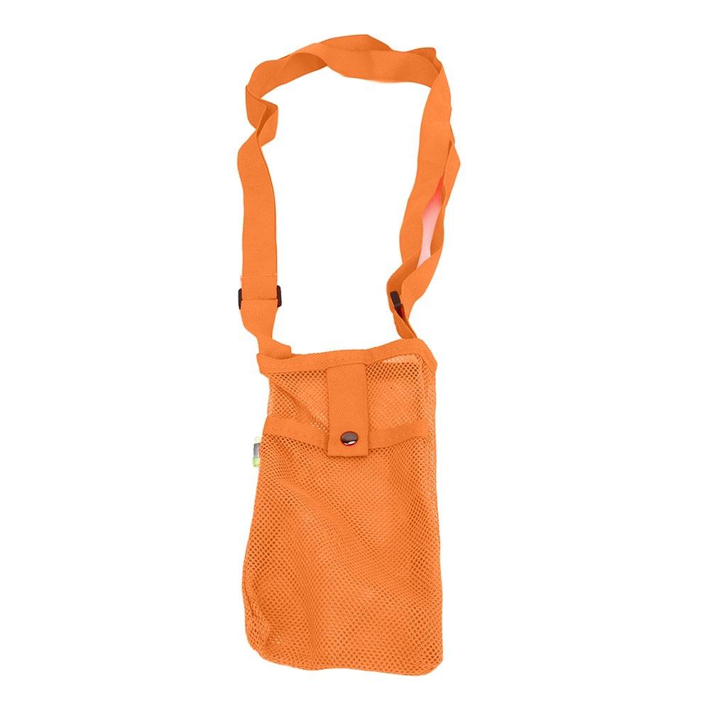 Mesh Water Bottle Bag Adjustable Shoulder Strap With Pocket Water Bottle Carrier Lightweight Water Bottle Sling Outdoor Fitness