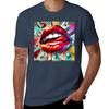 Modern Graffiti Wall Art Lips And Mouth TShirt Lightweight Running TShirt