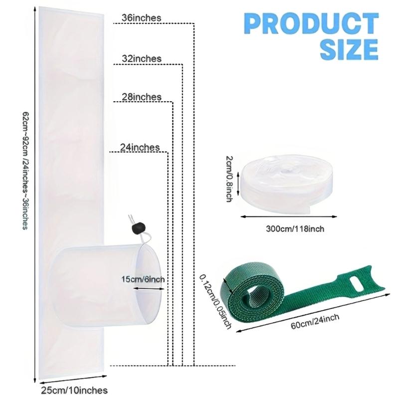 Portable Air Conditioner Window Vent Kit Universal Window Seal Cloth For Exhaust Hose Duct Seal Easy To Install
