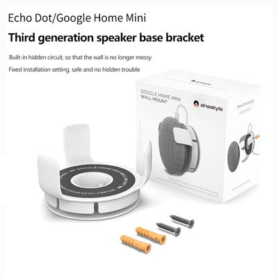 Wandhalterung für Smart-Lautsprecher, Aufbewahrungshalterung für Google Home Mini/Echo Dot