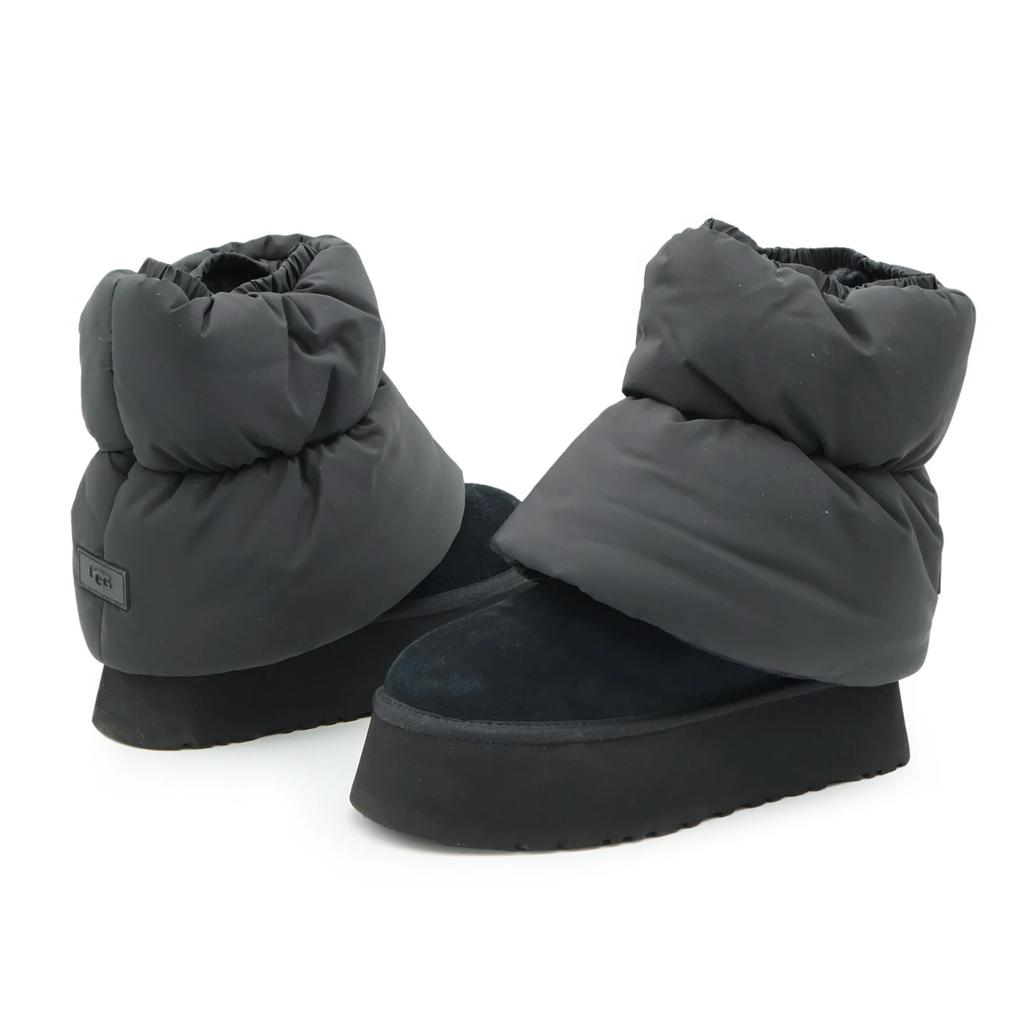 1158275-BBLC UGG Donna Classic Mini Dipper Puffer Nero (Da donna)