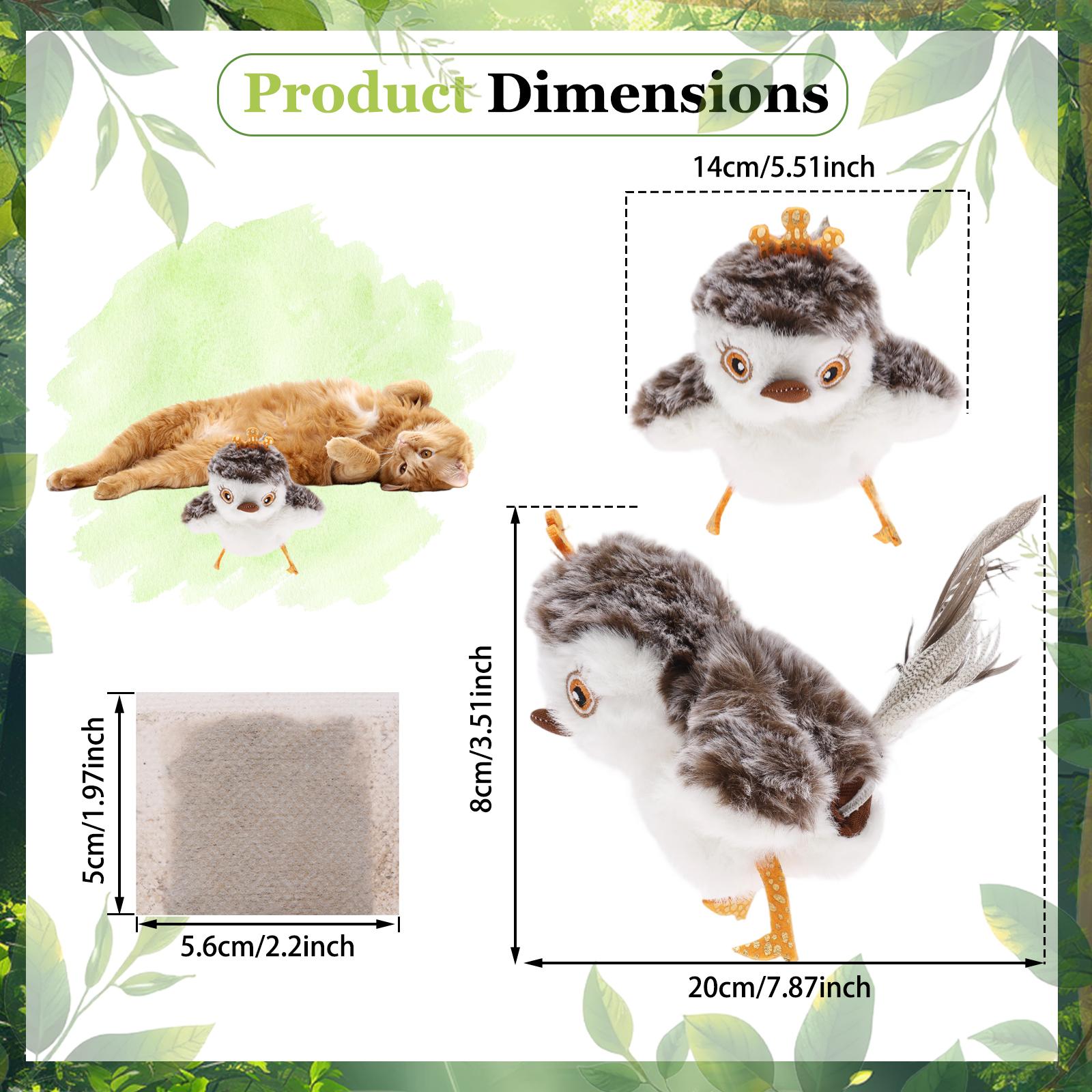 Flapping Sandpiper Cat Toy Plush Simulation Bird Electric Cat Toy Rechargeable Touch Activated Interactive Pet Toy Pet Supplies